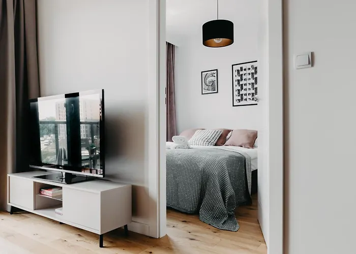 Apartman Bialowieska 67 - Z Sypialnia, Balkon W Porcie Popowice - - Fair